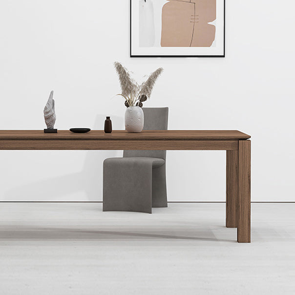 Wood Dining Table Rectangle Modern Table with 4 Legs for Restaurant Clearhalo ' dining_table' 'Dining Tables & Seating' 'Dining Tables' 'furn' 'furn_dining_table' 'Furniture' 'furniture_dining_table' 'Kitchen & Dining Furniture' 'kitchen&dining_furn' 'kitchen' 'kitchen_dining_table' 4429490