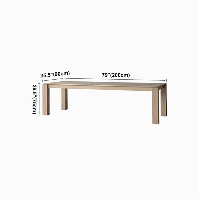 Wood Dining Table Rectangle Modern Table with 4 Legs for Restaurant Clearhalo ' dining_table' 'Dining Tables & Seating' 'Dining Tables' 'furn' 'furn_dining_table' 'Furniture' 'furniture_dining_table' 'Kitchen & Dining Furniture' 'kitchen&dining_furn' 'kitchen' 'kitchen_dining_table' 4429495