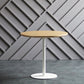 Modern Artificial Wood Table Round Dining Table with Metal Pedestal Base for Restaurant Natural Without Chairs Clearhalo ' dining_table' 'Dining Tables & Seating' 'Dining Tables' 'furn' 'furn_dining_table' 'Furniture' 'furniture_dining_table' 'Kitchen & Dining Furniture' 'kitchen&dining_furn' 'kitchen' 'kitchen_dining_table' 4429514