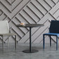 Modern Artificial Wood Table Round Dining Table with Metal Pedestal Base for Restaurant Black 27.6"L x 27.6"W x 29.5"H Without Chairs Clearhalo ' dining_table' 'Dining Tables & Seating' 'Dining Tables' 'furn' 'furn_dining_table' 'Furniture' 'furniture_dining_table' 'Kitchen & Dining Furniture' 'kitchen&dining_furn' 'kitchen' 'kitchen_dining_table' 4429516