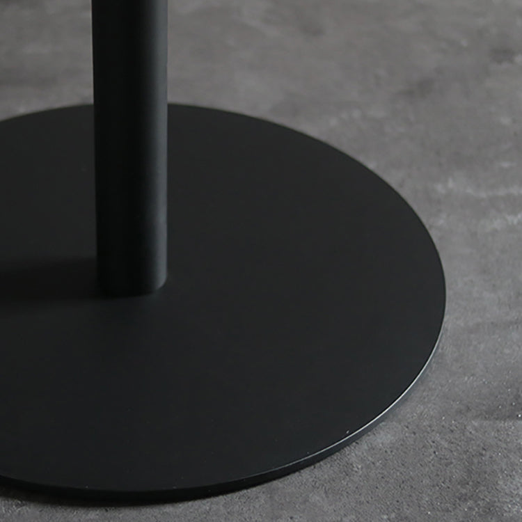Modern Artificial Wood Table Round Dining Table with Metal Pedestal Base for Restaurant Clearhalo ' dining_table' 'Dining Tables & Seating' 'Dining Tables' 'furn' 'furn_dining_table' 'Furniture' 'furniture_dining_table' 'Kitchen & Dining Furniture' 'kitchen&dining_furn' 'kitchen' 'kitchen_dining_table' 4429522