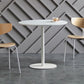 Modern Artificial Wood Table Round Dining Table with Metal Pedestal Base for Restaurant Clearhalo ' dining_table' 'Dining Tables & Seating' 'Dining Tables' 'furn' 'furn_dining_table' 'Furniture' 'furniture_dining_table' 'Kitchen & Dining Furniture' 'kitchen&dining_furn' 'kitchen' 'kitchen_dining_table' 4429525