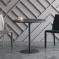 Modern Artificial Wood Table Round Dining Table with Metal Pedestal Base for Restaurant Clearhalo ' dining_table' 'Dining Tables & Seating' 'Dining Tables' 'furn' 'furn_dining_table' 'Furniture' 'furniture_dining_table' 'Kitchen & Dining Furniture' 'kitchen&dining_furn' 'kitchen' 'kitchen_dining_table' 4429526