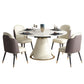 Sintered Stone Top Extendable Table Modern Round Table with Pedestal Base Clearhalo ' dining_table' 'Dining Tables & Seating' 'Dining Tables' 'furn' 'furn_dining_table' 'Furniture' 'furniture_dining_table' 'Kitchen & Dining Furniture' 'kitchen&dining_furn' 'kitchen' 'kitchen_dining_table' 4429603