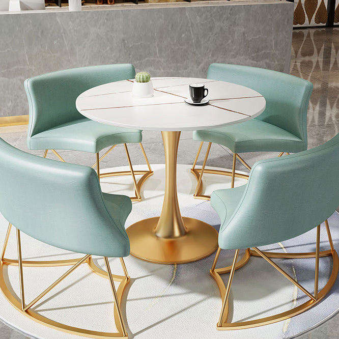 Round Furniture Traditional Luxury Stone Tulip Base Dining Room Collection Clearhalo ' dining_table' 'Dining Tables & Seating' 'Dining Tables' 'furn' 'furn_dining_table' 'Furniture' 'furniture_dining_table' 'Kitchen & Dining Furniture' 'kitchen&dining_furn' 'kitchen' 'kitchen_dining_table' 4429607