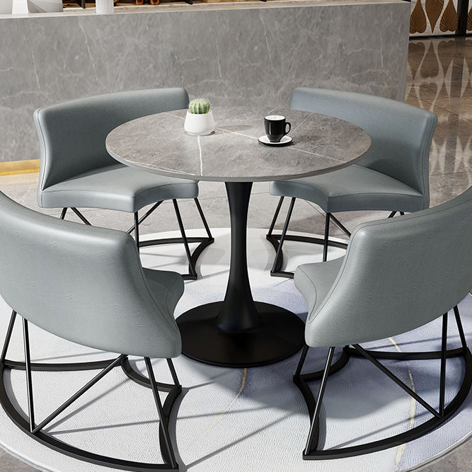 Round Furniture Traditional Luxury Stone Tulip Base Dining Room Collection Clearhalo ' dining_table' 'Dining Tables & Seating' 'Dining Tables' 'furn' 'furn_dining_table' 'Furniture' 'furniture_dining_table' 'Kitchen & Dining Furniture' 'kitchen&dining_furn' 'kitchen' 'kitchen_dining_table' 4429609