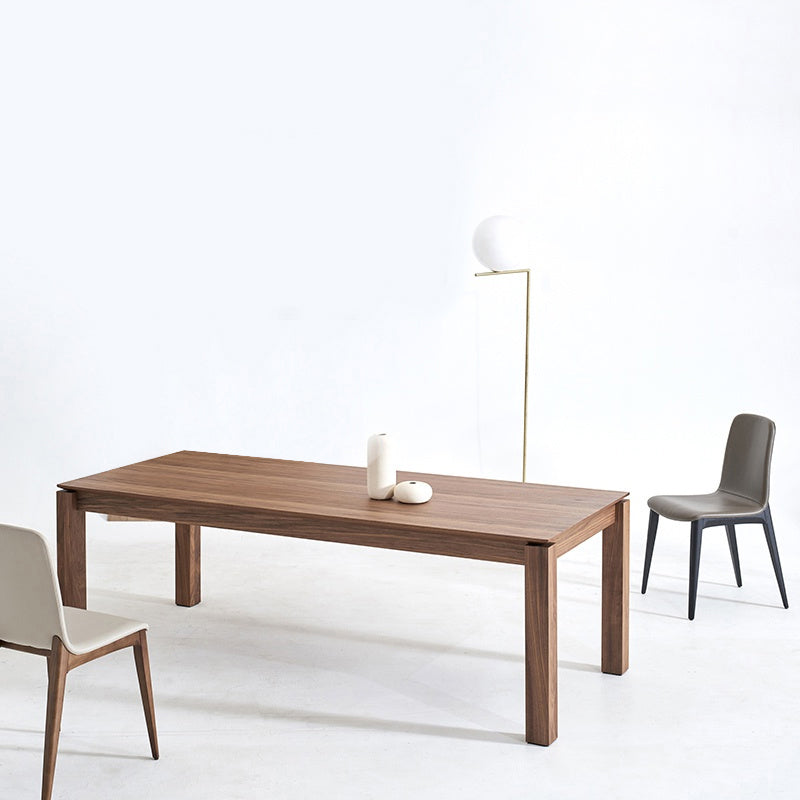Rectangle Dining Table Modern Solid Wood Fixed Table with 4 Legs Brown 70.9"L x 31.5"W x 29.5"H Without Chairs Clearhalo ' dining_table' 'Dining Tables & Seating' 'Dining Tables' 'furn' 'furn_dining_table' 'Furniture' 'furniture_dining_table' 'Kitchen & Dining Furniture' 'kitchen&dining_furn' 'kitchen' 'kitchen_dining_table' 4429620