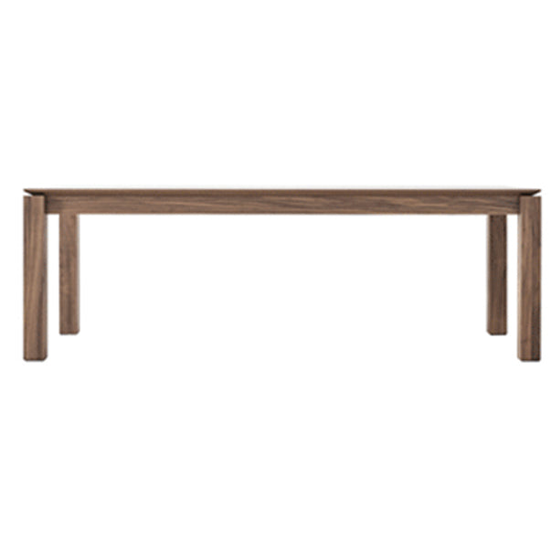 Rectangle Dining Table Modern Solid Wood Fixed Table with 4 Legs Brown Without Chairs Clearhalo ' dining_table' 'Dining Tables & Seating' 'Dining Tables' 'furn' 'furn_dining_table' 'Furniture' 'furniture_dining_table' 'Kitchen & Dining Furniture' 'kitchen&dining_furn' 'kitchen' 'kitchen_dining_table' 4429625