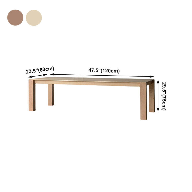Rectangle Dining Table Modern Solid Wood Fixed Table with 4 Legs Clearhalo ' dining_table' 'Dining Tables & Seating' 'Dining Tables' 'furn' 'furn_dining_table' 'Furniture' 'furniture_dining_table' 'Kitchen & Dining Furniture' 'kitchen&dining_furn' 'kitchen' 'kitchen_dining_table' 4429627
