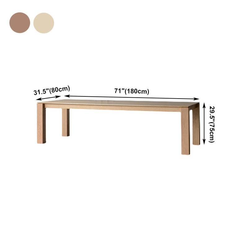 Rectangle Dining Table Modern Solid Wood Fixed Table with 4 Legs Clearhalo ' dining_table' 'Dining Tables & Seating' 'Dining Tables' 'furn' 'furn_dining_table' 'Furniture' 'furniture_dining_table' 'Kitchen & Dining Furniture' 'kitchen&dining_furn' 'kitchen' 'kitchen_dining_table' 4429630