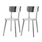 Modern Metal Dining Side Chair Open Back Dining Armless Chair for Restaurant Silver 2 Piece Set Clearhalo ' kitchen&dining_furn' 'Dining Chairs' 'Dining Tables & Seating' 'dining_chair' 'furn' 'furn_dining_chair' 'Furniture' 'furniture_dining_chair' 'Kitchen & Dining Furniture' 'kitchen' 4429667