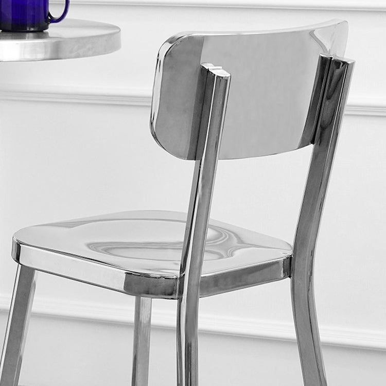 Modern Metal Dining Side Chair Open Back Dining Armless Chair for Restaurant Clearhalo ' kitchen&dining_furn' 'Dining Chairs' 'Dining Tables & Seating' 'dining_chair' 'furn' 'furn_dining_chair' 'Furniture' 'furniture_dining_chair' 'Kitchen & Dining Furniture' 'kitchen' 4429672
