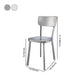 Modern Metal Dining Side Chair Open Back Dining Armless Chair for Restaurant Clearhalo ' kitchen&dining_furn' 'Dining Chairs' 'Dining Tables & Seating' 'dining_chair' 'furn' 'furn_dining_chair' 'Furniture' 'furniture_dining_chair' 'Kitchen & Dining Furniture' 'kitchen' 4429676