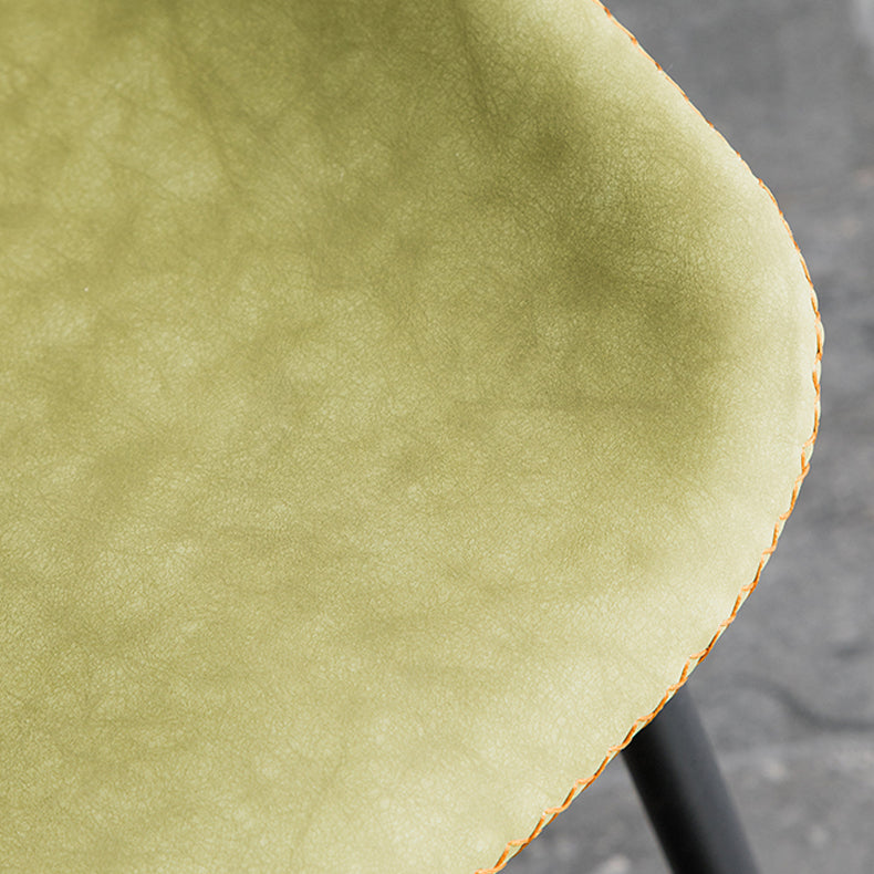 Modern Metal Dining Side Chair Solid Back Dining Armless Chair for Restaurant Use Clearhalo ' kitchen&dining_furn' 'Dining Chairs' 'Dining Tables & Seating' 'dining_chair' 'furn' 'furn_dining_chair' 'Furniture' 'furniture_dining_chair' 'Kitchen & Dining Furniture' 'kitchen' 4429690