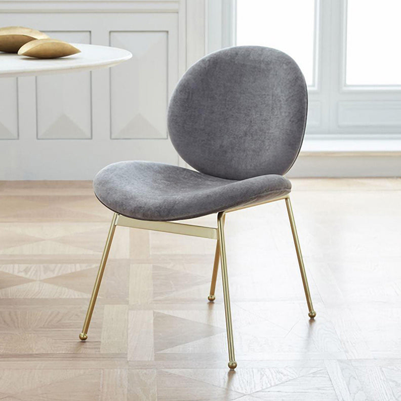 Minimalist Design Linen Fabric Dining Chair Armless Solid Back Chairs for Home Grey 1 Piece Clearhalo ' kitchen&dining_furn' 'Dining Chairs' 'Dining Tables & Seating' 'dining_chair' 'furn' 'furn_dining_chair' 'Furniture' 'furniture_dining_chair' 'Kitchen & Dining Furniture' 'kitchen' 4429698