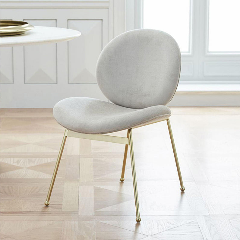 Minimalist Design Linen Fabric Dining Chair Armless Solid Back Chairs for Home White 1 Piece Clearhalo ' kitchen&dining_furn' 'Dining Chairs' 'Dining Tables & Seating' 'dining_chair' 'furn' 'furn_dining_chair' 'Furniture' 'furniture_dining_chair' 'Kitchen & Dining Furniture' 'kitchen' 4429699