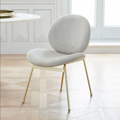 Minimalist Design Linen Fabric Dining Chair Armless Solid Back Chairs for Home White 1 Piece Clearhalo ' kitchen&dining_furn' 'Dining Chairs' 'Dining Tables & Seating' 'dining_chair' 'furn' 'furn_dining_chair' 'Furniture' 'furniture_dining_chair' 'Kitchen & Dining Furniture' 'kitchen' 4429699