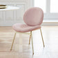 Minimalist Design Linen Fabric Dining Chair Armless Solid Back Chairs for Home Pink 1 Piece Clearhalo ' kitchen&dining_furn' 'Dining Chairs' 'Dining Tables & Seating' 'dining_chair' 'furn' 'furn_dining_chair' 'Furniture' 'furniture_dining_chair' 'Kitchen & Dining Furniture' 'kitchen' 4429703