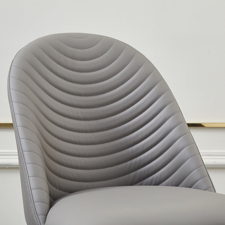 Contemporary Design Armless Solid Back Side Chairs Leather Dining Chairs for Home Clearhalo ' kitchen&dining_furn' 'Dining Chairs' 'Dining Tables & Seating' 'dining_chair' 'furn' 'furn_dining_chair' 'Furniture' 'furniture_dining_chair' 'Kitchen & Dining Furniture' 'kitchen' 4429720