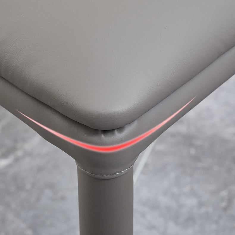 Contemporary Design Armless Solid Back Side Chairs Leather Dining Chairs for Home Clearhalo ' kitchen&dining_furn' 'Dining Chairs' 'Dining Tables & Seating' 'dining_chair' 'furn' 'furn_dining_chair' 'Furniture' 'furniture_dining_chair' 'Kitchen & Dining Furniture' 'kitchen' 4429722