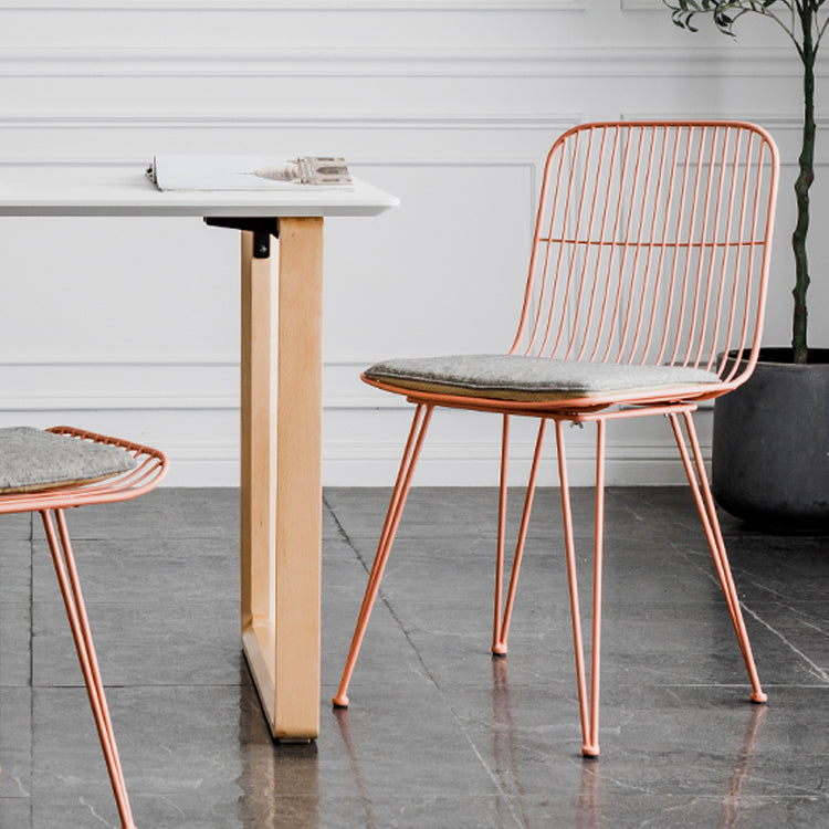 Contemporary Design Open Back Dining Side Chair Armless Dining Side Chairs Clearhalo ' kitchen&dining_furn' 'Dining Chairs' 'Dining Tables & Seating' 'dining_chair' 'furn' 'furn_dining_chair' 'Furniture' 'furniture_dining_chair' 'Kitchen & Dining Furniture' 'kitchen' 4429730