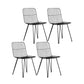 Contemporary Design Open Back Dining Side Chair Armless Dining Side Chairs Black 4 Piece Set Clearhalo ' kitchen&dining_furn' 'Dining Chairs' 'Dining Tables & Seating' 'dining_chair' 'furn' 'furn_dining_chair' 'Furniture' 'furniture_dining_chair' 'Kitchen & Dining Furniture' 'kitchen' 4429733