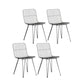 Contemporary Design Open Back Dining Side Chair Armless Dining Side Chairs Grey 4 Piece Set Clearhalo ' kitchen&dining_furn' 'Dining Chairs' 'Dining Tables & Seating' 'dining_chair' 'furn' 'furn_dining_chair' 'Furniture' 'furniture_dining_chair' 'Kitchen & Dining Furniture' 'kitchen' 4429739