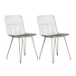 Contemporary Design Open Back Dining Side Chair Armless Dining Side Chairs Light Gray 2 Piece Set Clearhalo ' kitchen&dining_furn' 'Dining Chairs' 'Dining Tables & Seating' 'dining_chair' 'furn' 'furn_dining_chair' 'Furniture' 'furniture_dining_chair' 'Kitchen & Dining Furniture' 'kitchen' 4429743
