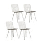 Contemporary Design Open Back Dining Side Chair Armless Dining Side Chairs Light Gray 4 Piece Set Clearhalo ' kitchen&dining_furn' 'Dining Chairs' 'Dining Tables & Seating' 'dining_chair' 'furn' 'furn_dining_chair' 'Furniture' 'furniture_dining_chair' 'Kitchen & Dining Furniture' 'kitchen' 4429744