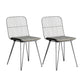 Contemporary Design Open Back Dining Side Chair Armless Dining Side Chairs Smoke Gray 2 Piece Set Clearhalo ' kitchen&dining_furn' 'Dining Chairs' 'Dining Tables & Seating' 'dining_chair' 'furn' 'furn_dining_chair' 'Furniture' 'furniture_dining_chair' 'Kitchen & Dining Furniture' 'kitchen' 4429752