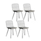 Contemporary Design Open Back Dining Side Chair Armless Dining Side Chairs Smoke Gray 4 Piece Set Clearhalo ' kitchen&dining_furn' 'Dining Chairs' 'Dining Tables & Seating' 'dining_chair' 'furn' 'furn_dining_chair' 'Furniture' 'furniture_dining_chair' 'Kitchen & Dining Furniture' 'kitchen' 4429753