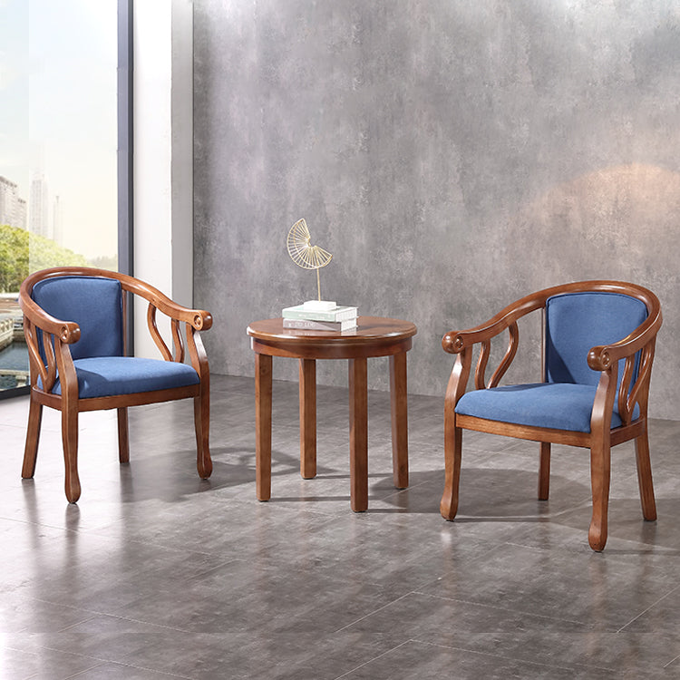Traditional Wood Dining Arm Chair Linen Fabric Dining Chair for Restaurant Use Clearhalo ' kitchen&dining_furn' 'Dining Chairs' 'Dining Tables & Seating' 'dining_chair' 'furn' 'furn_dining_chair' 'Furniture' 'furniture_dining_chair' 'Kitchen & Dining Furniture' 'kitchen' 4429769