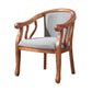 Traditional Wood Dining Arm Chair Linen Fabric Dining Chair for Restaurant Use Light Gray 1 Piece Clearhalo ' kitchen&dining_furn' 'Dining Chairs' 'Dining Tables & Seating' 'dining_chair' 'furn' 'furn_dining_chair' 'Furniture' 'furniture_dining_chair' 'Kitchen & Dining Furniture' 'kitchen' 4429774