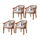 Traditional Wood Dining Arm Chair Linen Fabric Dining Chair for Restaurant Use Light Gray 4 Piece Set Clearhalo ' kitchen&dining_furn' 'Dining Chairs' 'Dining Tables & Seating' 'dining_chair' 'furn' 'furn_dining_chair' 'Furniture' 'furniture_dining_chair' 'Kitchen & Dining Furniture' 'kitchen' 4429778