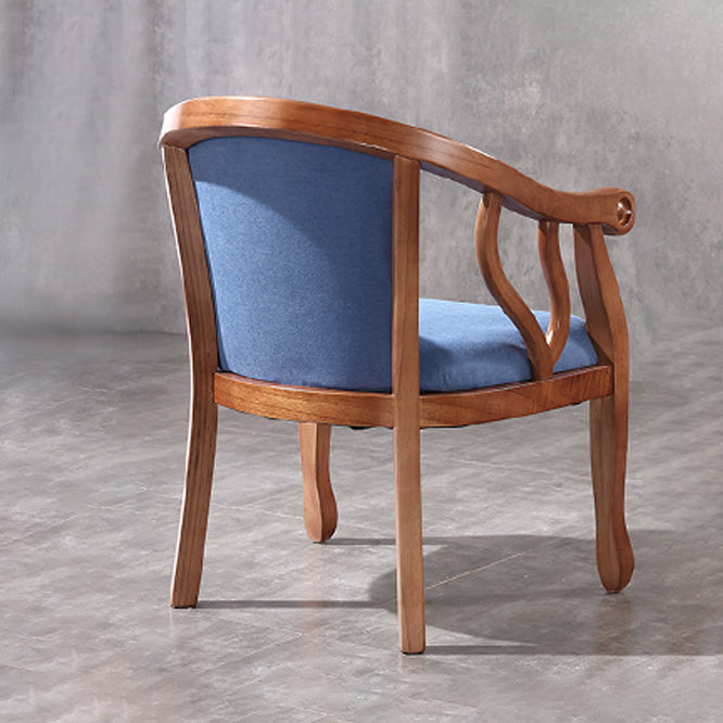 Traditional Wood Dining Arm Chair Linen Fabric Dining Chair for Restaurant Use Clearhalo ' kitchen&dining_furn' 'Dining Chairs' 'Dining Tables & Seating' 'dining_chair' 'furn' 'furn_dining_chair' 'Furniture' 'furniture_dining_chair' 'Kitchen & Dining Furniture' 'kitchen' 4429787