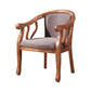 Traditional Wood Dining Arm Chair Linen Fabric Dining Chair for Restaurant Use Dark Coffee 1 Piece Clearhalo ' kitchen&dining_furn' 'Dining Chairs' 'Dining Tables & Seating' 'dining_chair' 'furn' 'furn_dining_chair' 'Furniture' 'furniture_dining_chair' 'Kitchen & Dining Furniture' 'kitchen' 4429790