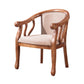 Traditional Wood Dining Arm Chair Linen Fabric Dining Chair for Restaurant Use Light Coffee 1 Piece Clearhalo ' kitchen&dining_furn' 'Dining Chairs' 'Dining Tables & Seating' 'dining_chair' 'furn' 'furn_dining_chair' 'Furniture' 'furniture_dining_chair' 'Kitchen & Dining Furniture' 'kitchen' 4429793