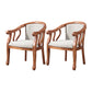 Traditional Wood Dining Arm Chair Linen Fabric Dining Chair for Restaurant Use Off-White 2 Piece Set Clearhalo ' kitchen&dining_furn' 'Dining Chairs' 'Dining Tables & Seating' 'dining_chair' 'furn' 'furn_dining_chair' 'Furniture' 'furniture_dining_chair' 'Kitchen & Dining Furniture' 'kitchen' 4429797