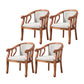 Traditional Wood Dining Arm Chair Linen Fabric Dining Chair for Restaurant Use Off-White 4 Piece Set Clearhalo ' kitchen&dining_furn' 'Dining Chairs' 'Dining Tables & Seating' 'dining_chair' 'furn' 'furn_dining_chair' 'Furniture' 'furniture_dining_chair' 'Kitchen & Dining Furniture' 'kitchen' 4429798