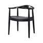 Traditional Wood Dining Arm Chair PU Leather Side Chair for Restaurant Use Black 1 Piece Clearhalo ' kitchen&dining_furn' 'Dining Chairs' 'Dining Tables & Seating' 'dining_chair' 'furn' 'furn_dining_chair' 'Furniture' 'furniture_dining_chair' 'Kitchen & Dining Furniture' 'kitchen' 4429814