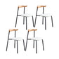 Contemporary Design Open Back Dining Side Chairs Leather Dining Chairs for Home White 4 Piece Set Clearhalo ' kitchen&dining_furn' 'Dining Chairs' 'Dining Tables & Seating' 'dining_chair' 'furn' 'furn_dining_chair' 'Furniture' 'furniture_dining_chair' 'Kitchen & Dining Furniture' 'kitchen' 4429901