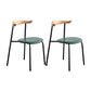 Contemporary Design Open Back Dining Side Chairs Leather Dining Chairs for Home Green 2 Piece Set Clearhalo ' kitchen&dining_furn' 'Dining Chairs' 'Dining Tables & Seating' 'dining_chair' 'furn' 'furn_dining_chair' 'Furniture' 'furniture_dining_chair' 'Kitchen & Dining Furniture' 'kitchen' 4429907
