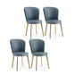 Glam Leather Dining Room Chair Armless Metal Dining Room Chairs for Home Use Blue 4 Piece Set Clearhalo ' kitchen&dining_furn' 'Dining Chairs' 'Dining Tables & Seating' 'dining_chair' 'furn' 'furn_dining_chair' 'Furniture' 'furniture_dining_chair' 'Kitchen & Dining Furniture' 'kitchen' 4429926