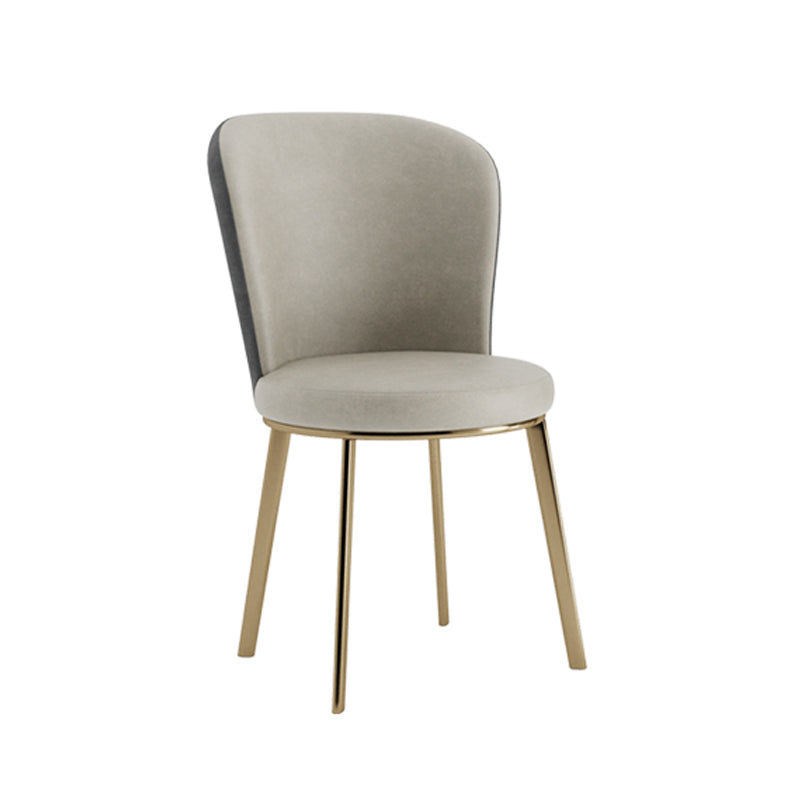 Glam Leather Dining Room Chair Armless Metal Dining Room Chairs for Home Use Clearhalo ' kitchen&dining_furn' 'Dining Chairs' 'Dining Tables & Seating' 'dining_chair' 'furn' 'furn_dining_chair' 'Furniture' 'furniture_dining_chair' 'Kitchen & Dining Furniture' 'kitchen' 4429927