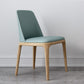 Contemporary Style Dining Chairs Armless Kitchen Chairs with Wooden Legs Light Green 1 Piece Clearhalo ' kitchen&dining_furn' 'Dining Chairs' 'Dining Tables & Seating' 'dining_chair' 'furn' 'furn_dining_chair' 'Furniture' 'furniture_dining_chair' 'Kitchen & Dining Furniture' 'kitchen' 4429949