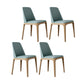 Contemporary Style Dining Chairs Armless Kitchen Chairs with Wooden Legs Light Green 4 Piece Set Clearhalo ' kitchen&dining_furn' 'Dining Chairs' 'Dining Tables & Seating' 'dining_chair' 'furn' 'furn_dining_chair' 'Furniture' 'furniture_dining_chair' 'Kitchen & Dining Furniture' 'kitchen' 4429952