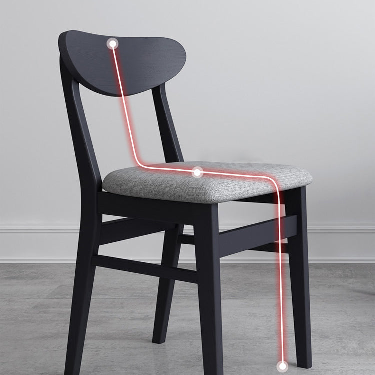 Contemporary Style Dining Chairs Armless Kitchen Chairs with Wooden Legs Clearhalo ' kitchen&dining_furn' 'Dining Chairs' 'Dining Tables & Seating' 'dining_chair' 'furn' 'furn_dining_chair' 'Furniture' 'furniture_dining_chair' 'Kitchen & Dining Furniture' 'kitchen' 4429953