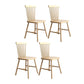 Contemporary Style Dining Chairs Armless Kitchen Chairs with Wooden Legs Wood 4 Piece Set Clearhalo ' kitchen&dining_furn' 'Dining Chairs' 'Dining Tables & Seating' 'dining_chair' 'furn' 'furn_dining_chair' 'Furniture' 'furniture_dining_chair' 'Kitchen & Dining Furniture' 'kitchen' 4429963
