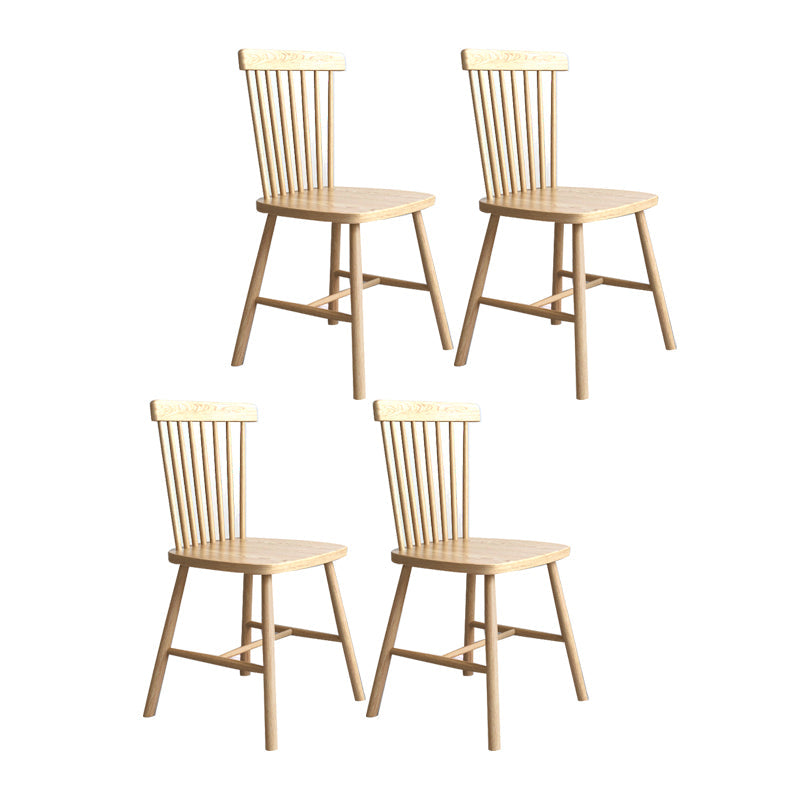 Contemporary Style Dining Chairs Armless Kitchen Chairs with Wooden Legs Wood 4 Piece Set Clearhalo ' kitchen&dining_furn' 'Dining Chairs' 'Dining Tables & Seating' 'dining_chair' 'furn' 'furn_dining_chair' 'Furniture' 'furniture_dining_chair' 'Kitchen & Dining Furniture' 'kitchen' 4429963