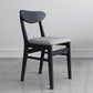 Contemporary Style Dining Chairs Armless Kitchen Chairs with Wooden Legs Black-Gray 1 Piece Clearhalo ' kitchen&dining_furn' 'Dining Chairs' 'Dining Tables & Seating' 'dining_chair' 'furn' 'furn_dining_chair' 'Furniture' 'furniture_dining_chair' 'Kitchen & Dining Furniture' 'kitchen' 4429967